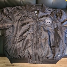 Harley-Davidson Genuine MotorClothes Black Zip Jacket Skull Logo XL