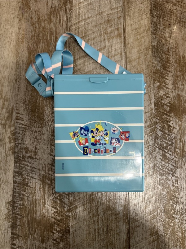 Disneyland 65th Anniversary Popcorn Bucket Blue Box Mickey Minnie BB-8 Hatbox
