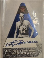 2011 CLYDE LOVELLETTE PANINI PREFERRED ON-CARD AUTO BLUE #'d 04/20 (Lakers)