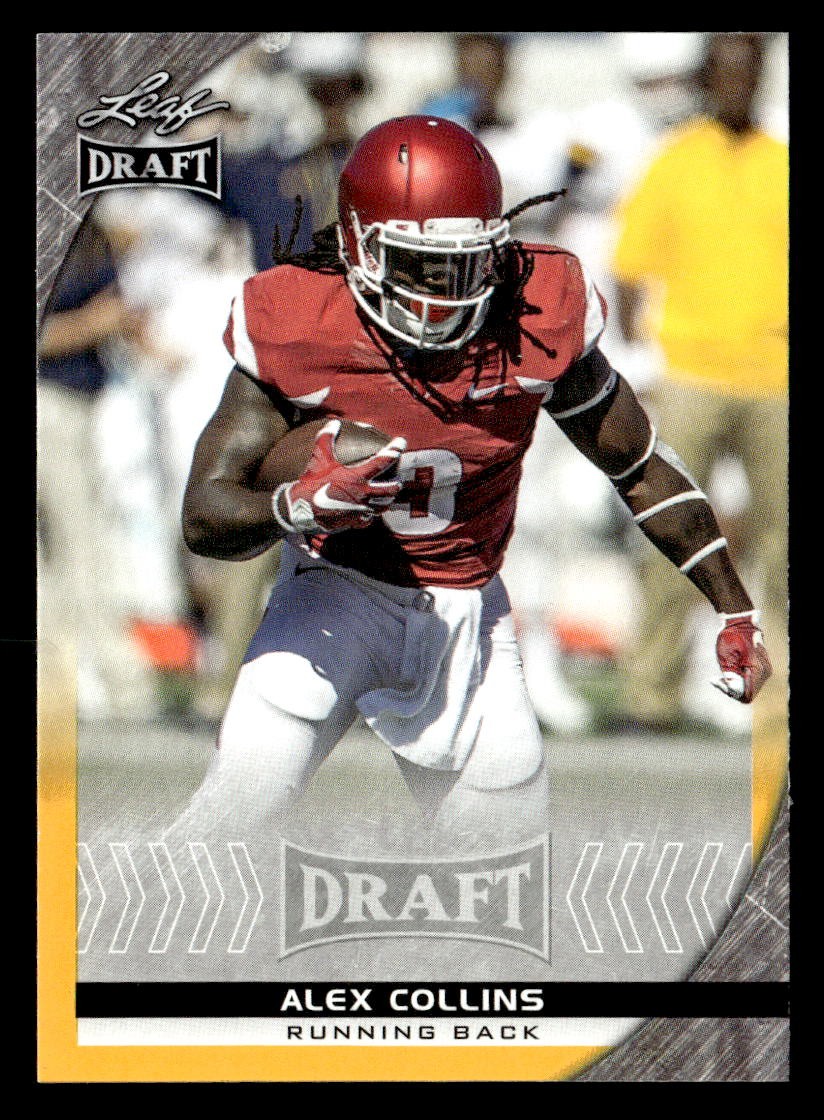 Alex Collins 2016 Leaf Draft Card #4 Arkansas Razorbacks