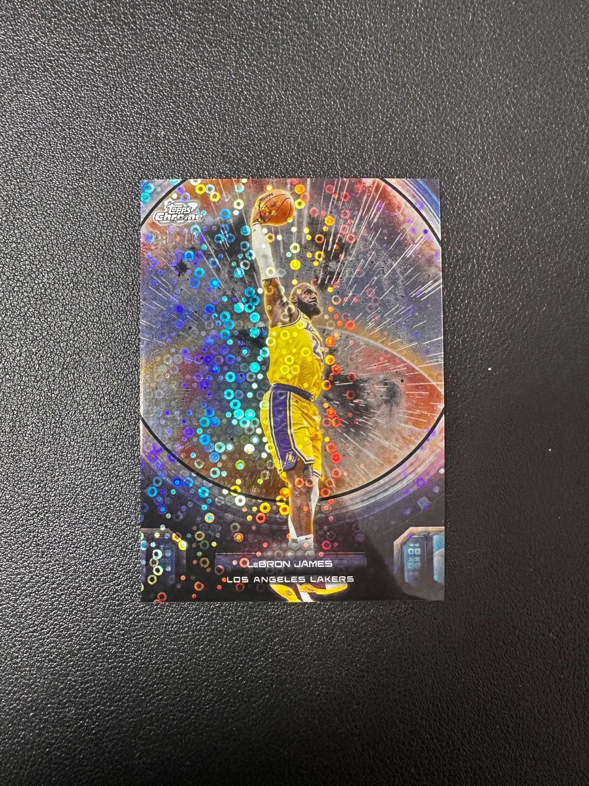 2025-26 Topps Chrome Cosmic LeBron James Re Entry Black Eclipse 09/10 SSP BJDV