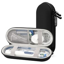 Electric Toothbrush Travel Case Carrying Bag,Mesh Pocket for Accessories and ...