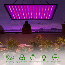 NEW LED Grow Light Panel Full Spectrum Lamp for Indoor Plant Veg Flower US