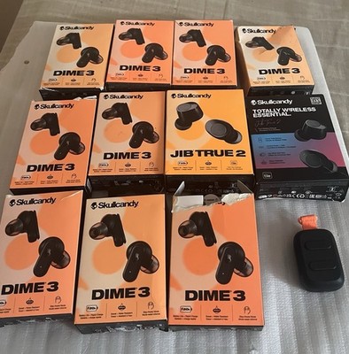 Skullcandy Dime 3 True Wireless Earbuds Lot Of 12 Pieces