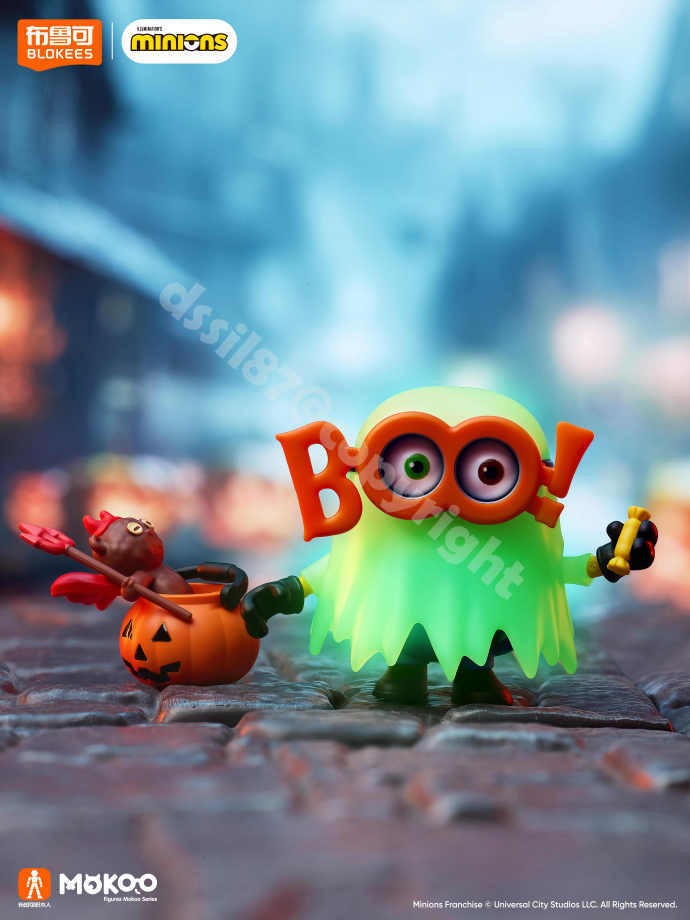新商品　BLOKEESミニオンブロック　ブラインドボックス　ハロウィンバージョン Blokees Minions Model Kits Halloween Action Figure Building Blocks