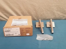Emtek 5050HLOUS15 Dummy, Square Rosette, Helios Lever, US15