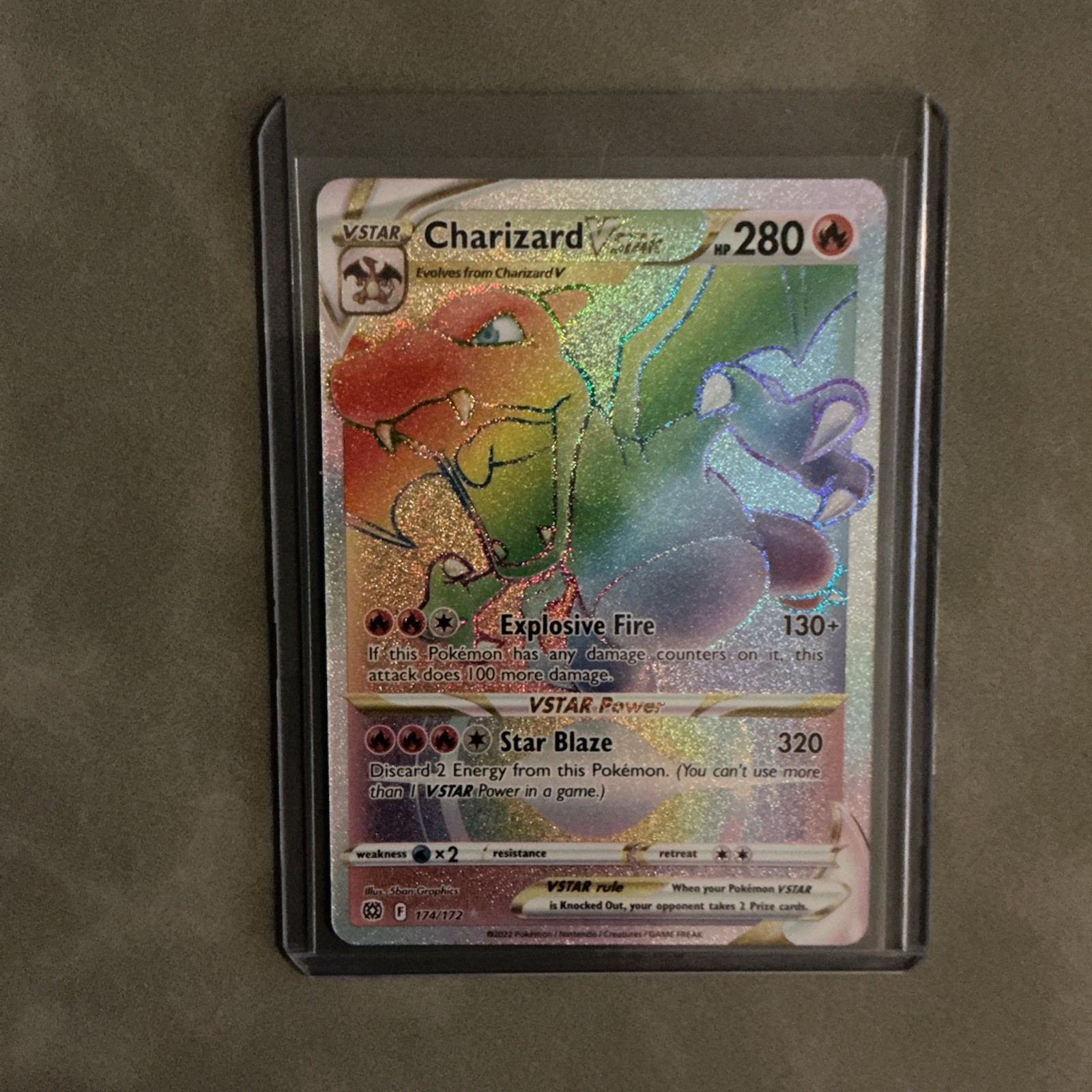 Charizard VSTAR 174/172 Secret Rare Full Art Holo Brilliant Stars EN HP 280