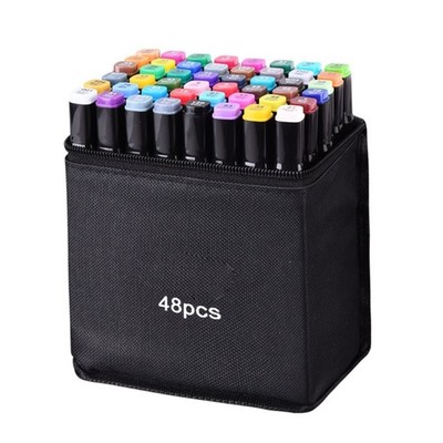 Double Tip Ergonomic Handle Portable Solution Art Supplies Markers