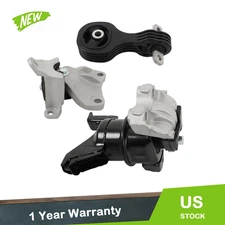3 Pcs Engine Motor & Auto Transmission Mount Set For Honda Civic 1.8L 2012-2013