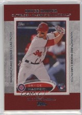 2013 Topps Manufactured Rookie Card Patch Bryce Harper #RCP-24 Patch 0i5i. rookie card picture