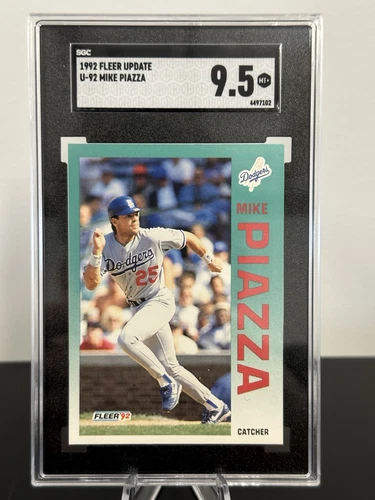Mike Piazza 1992 Fleer Update RC #U-92 SGC 9.5 MINT+ HOF Rookie Card