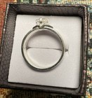 5mm Moisanite Sterling Silver Princess Florentine Size 8 — photo 2
