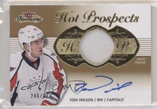 2013-14 Fleer Showcase Hot Prospects Tier 1 Tom Wilson RPA Rookie Patch Auto RC