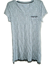 Ladies NIghtgown Gray Lace Pocket Size Small New