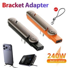 240W Super Fast Charging 360� Rotating Invisible Stand Detachable Charging Cable