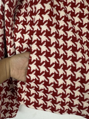 SET tuta donna nuova con etichetta Talbot pied de poule rosso e bianco giacca gonna taglia 16 - Foto 6 di 19