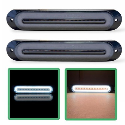 2 x LED Markierungsleuchten weiß DRL Heiligenschein gelb Strobe 12 V 24 V LKW Van Bergung