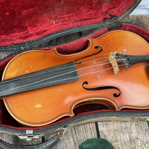 Antique Violin Eduard Reichert Dresden Tone Violin Style IV no 19 Dodd Bow Case - Picture 2 of 24