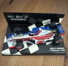 Minichamps BAR Supertec BAR 01 J. Villeneuve 1999 1:43 Diecast W/ Case
