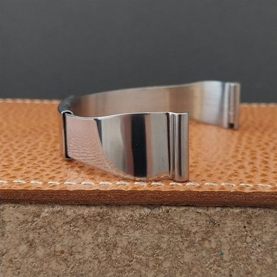 Vintage 5/8'' Henderson Stainless Steel Long Unused NOS 1930s Field Watch Band