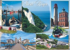 Insel R&uuml;gen Tischset Unterlage 44x32cm 5 Fotos Ostseeinsel