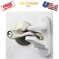 Child Proof Door Lever Lock 2 Pack Baby Safety Security Handle Latch No Tools