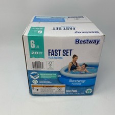 Bestway Fast Set 6' x 20" Inflatable Round Pool Blue 57392E