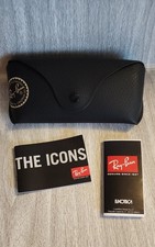 NEW RAY BAN BLACK AUTHENTIC EYEWEAR EYEGLASSES GLASSES CASE ONLY