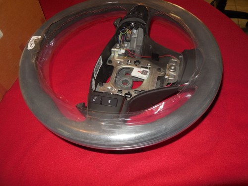 NOS 2005 - 2013 C6 Corvette GM Suede Automatic Steering Wheel Red Stitching GM - Picture 2 of 8