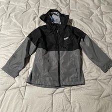 Children Boys Black Gray EDDIE BAUER Coat Jacket Size XS 5/6