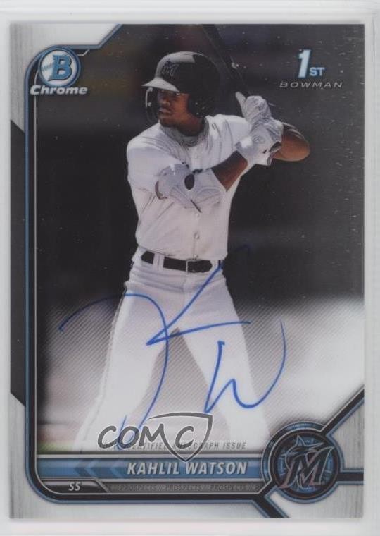 2022 Bowman Chrome Prospect Auto Kahlil Watson #CPA-KW Auto