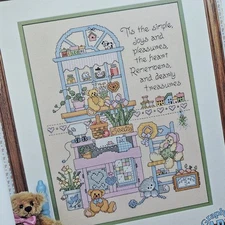 Vintage Graph-it ARTS Simple Pleasures Nursery Cross Stitch Pattern L51