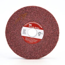 Scotch-Brite Metal Finishing Convolute whl, MF-WL, 5A Medium, 6 in x 1 in x 1 in