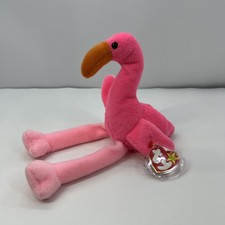 Ty Beanie Original Buddy - PINKY the PINK FLAMINGO - Excellent Condition - 1998