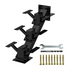 Metal Stair Step Stringer, 3 Step Steel Stair Riser for Deck Height 18.9 Inch...