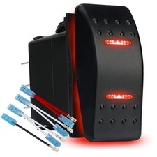 Momentary Rocker Switch Toggle ON -Off- ON Waterproof 12V/20A 24V/10A 7Pin ...