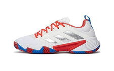 adidas Barricade White/Silver Metallic/Bright...