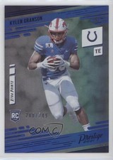 2021 Panini Prestige Rookies Xtra Points Premium Blue 208/249 Kylen Granson 0h28