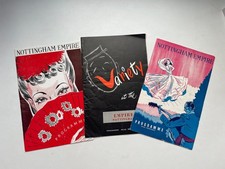 3 X 1940s-1950s Nottingham Empire Programmes - featuring Jimmy James