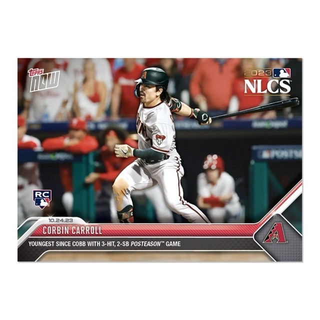 2023 Topps Now #1040 Corbin Carroll NLCS Youngest Since Ty Cobb… Diamondbacks