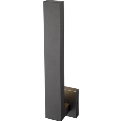 New Z-Lite 576M-BK-LED Edge LED 18.5 inch Black Outdoor Wall Light Modern Sconce