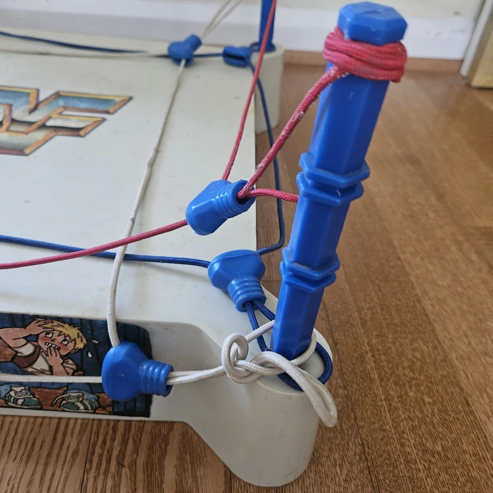 Anillo de lucha libre LJN WWF Sling Em Fling Em Superestrellas 1985 Titan De colección Foto 3 de 4