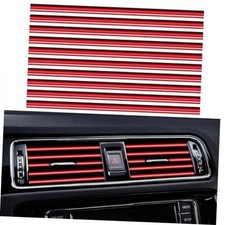 20 Pieces Universal Car Auto Air Conditioner Vent Outlet Trim 20PCS - Red