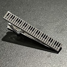 Music Piano Keyboard Tie Clip Tie Bar Men Daily Wear Music Lover Gift