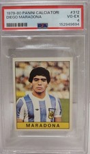 DIEGO MARADONA 1979 ROOKIE CARD PANINI CALCIATORI PSA 4. rookie card picture