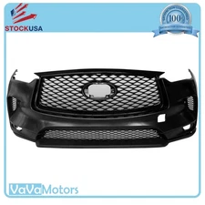 For 2019 2023 Infiniti QX50 Front Bumper with Grilles & Fog Cover Assembly Set