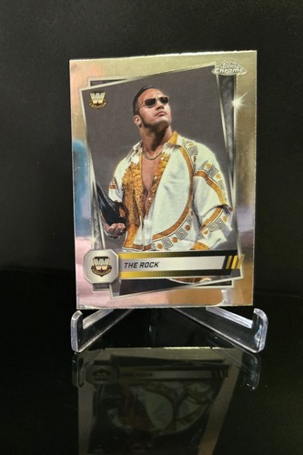 THE ROCK DWAYNE JOHNSON 🔥 SSP 2025 Topps Chrome WWE Image Variation #212 Rare