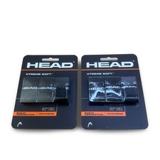 HEAD Xtreme Soft Tennis Overgrip Black 2 Packs 6 Total Overgrips New Sealed