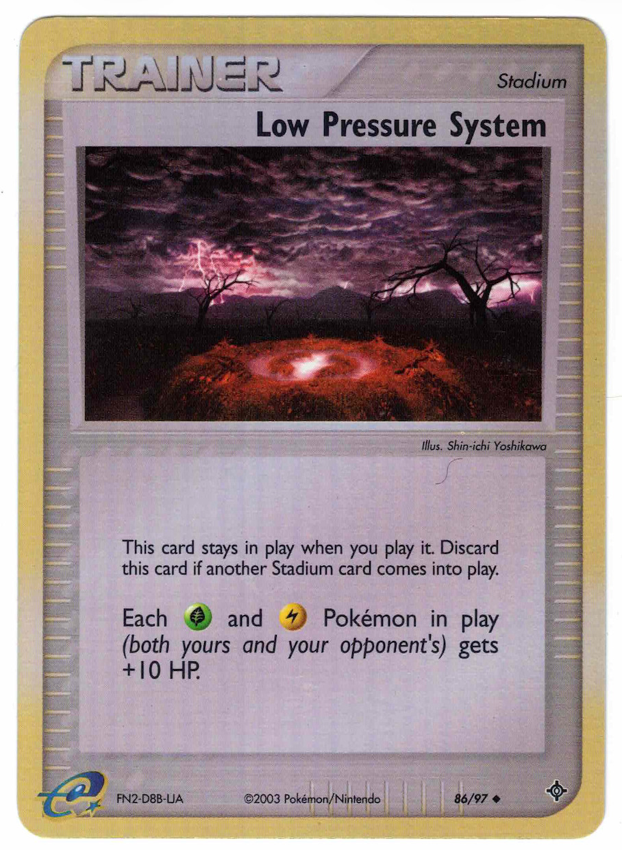 Low Pressure System 86/97 EX Dragon Reverse Holo Uncommon Pokemon Card