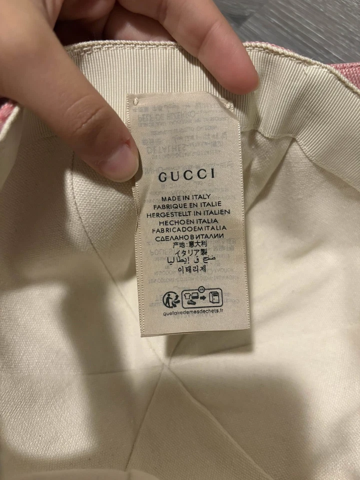 Gucci Pink GG Hat - Image 4 of 4
